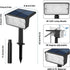 4 Pack 49LED 2 T-SUN Solar Spot Lights Outdoor, Landscape Spotlights, Lighting Modes Auto ON/Off Solar Lights