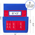 Godery Chairback Buddy Pocket Chart, Storage Canvas Seatback Organizer for Home, Classroom, Red