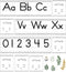 Carson Dellosa 52-Piece Farmhouse Manuscript Alphabet & Number Line Bulletin Board Set, Phonics Posters, Modern