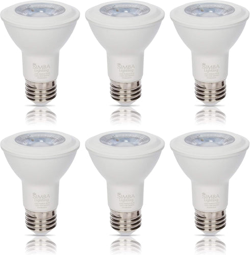 Simba Lighting LED PAR20 Light Bulb, 6W Dimmable, 3000K Soft White, E26 Base, 40W to 50W Halogen Replacement
