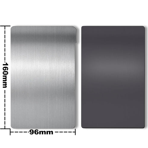 2PCS Resin 3D Printer Spring Steel Building Plate, Flexible Steel Sheet and Magnetic Base Platform Compatible with ELEGOO Mars 4 / Mars 4 Ultra, LCD/DLP 3D Printer, 160x96mm