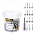 Metal Roofing Screws 10 x 1 inch, Hex Head Sheet Metal Roof Screw with EPDM Washer (250Pcs) for Corrugated Roofing