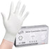Disposable Nitrile Exam Gloves, 3-mil, Large, Box of 100, White, Latex Free for Medical, Cleaning, Cooking