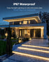 IP65 110-130V 16.4FT 3000K 120 Outdoor LED Strip Lights Waterproof AC LED Rope Light Warm White Strong Adhesive