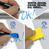 Glass Dry Erase Whiteboard Desktop Pad, 4 Markers & 1 Eraser, Desk Computer Buddy for Home Office & Studying