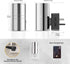 3000K, Dimmable Bedroom,2 Pack L LOHAS LED Night Light, Night Lights Plug into Wall, Smooth Silver Glossy Plating
