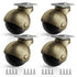 Furniture Wheels 4 Pack, 1.5 Inch Ball Caster Wheels, Brass Casters Set of 4 for Furniture, Kitchen, Cabinet