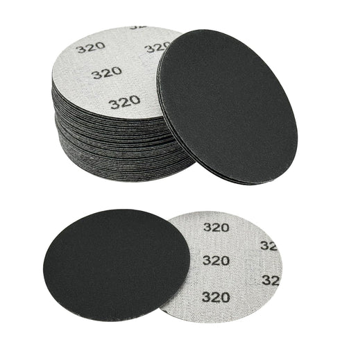 3 Inch Sanding Discs 40pcs 320 Grit Premium Silicon Carbide Sandpaper Wet Dry Hook and Loop