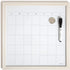 U Brands Rustic Dry Erase Calendar with White Wooden Frame, 14” x 14”