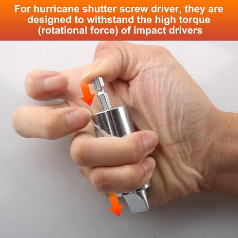 3-5/8" Slotted Sidewalk Driver - Durable Hurricane Shutter Drill Bit