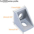 24 Sets 2020 Aluminum Extrusion Profile Connector, 24pcs Corner Brackets with 48pcs T-Nuts and Screws for Slot 6mm