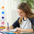ParKoo Retractable Erasable Gel Pens Clicker - 14 Colors, Fine Point 0.7mm for Writing and Drawing
