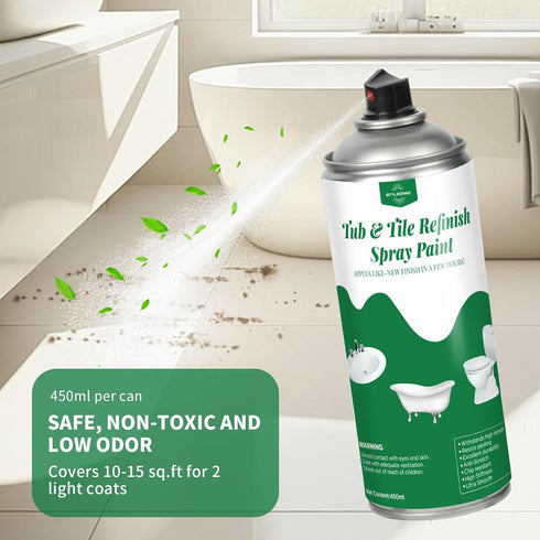 450ml 2 pack, Countertop styleonme Tub and Tile Spray Paint White, * Diy Paint kit, Suitable for Ceramic, Porcelain