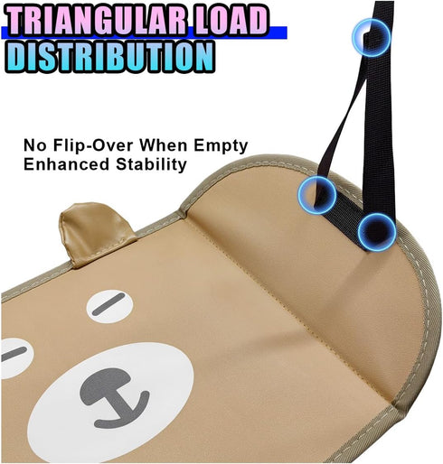 KPFILEH Hammock, Cute Car Foot Adjustable Height Automotive Seat Footrest, Vehicle Seat Extender Leg Support & Relax