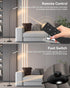 LED Floor Lamp with Remote Control Foot Switch for Living Room, Stepless Adjustable Colour Temperature Brightness
