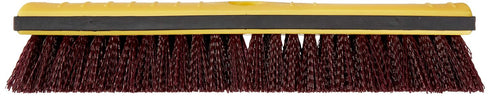12" Amazon Basics Deck Rectangular Brush with Soft Bumper, Black & Yellow