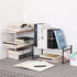 YGYQZ Wood Office Desk Shelf Organizer - Cute Dresser Top Storage Rack for Women, Men, and Kids