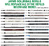 Jaymo Replacement for Waterman 540951 and Schmidt 5888 - Rollerball Pen Refill - 6 Black, Measures 4.3 in / 109 mm Long