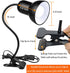 360 Desk Lamp, Rotation Clip On Reading Light - Gooseneck Lamp with Cable, Portable Clamp Light for Bedroom, Office