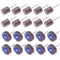 AUTOTOOLHOME 20PCS Abrasive Flap Wheel Sander 80 Grit 1/8" Shank Diameter for Grinding and Polishing