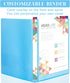 Fulmoon 6 Pack Economy Flexible Plastic 3 Ring Binder with Pocket, Assorted Colors (Clear, 0.5 Inch)