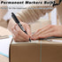 Thenshop 100 Pack Black Permanent Markers, Fine Point, Waterproof, Works on Plastic, Wood, Stone, Metal, Glass