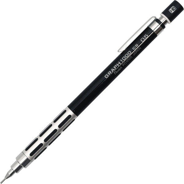 Pentel Mechanical Pencil Graph 1000 CS, 0.5mm, Black (PG1005CS-A)