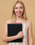 SUNEE Folders with Pockets, 125 Pack Black, 2 Pocket Folders Fit Letter Size Paper for School Office Home