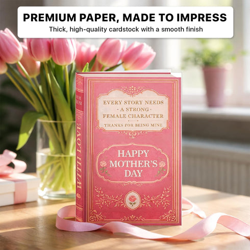 Happy Mothers Day Card For Mom From Son, Daughter, Meaningful Mothers Day Card Gift For Mother - Sweet Present to Bring