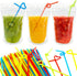 YSJFNVUI 100 Drink Pouches Straw Holes Reclosable Juice & Liquor Pouches for Adults