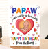 Moonlit93 Papaw - I Can't Wait For Our First Cuddle Happy Birthday From The Bump! Card - Ideas Birthday Card For Papaw
