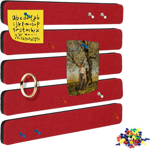 Bulletin Board Cork Board Cork Boards for Walls Cork Board for Office Pin Board Bulletin Boards for Walls (red) by Henandou