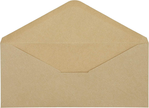 Kraft Paper #10 Business Brown Envelopes, 100 Pack, 9.5 x 4 In