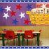 Ctosree 120 Pcs 12 Inch Large Double Sided Patriotic Star Cutouts Paper Red White Blue for 4th of July Classroom