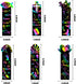 CY2SIDE 60PCS Religious Scratch Bookmarks, DIY Crosses Rainbow Color Paper Cards Craft Kits for Christian Sunday School