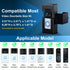 Adjustable Anti-Theft Video Doorbell Mount, No-Drill Bracket for Video Doorbell 1/2/3/3 Plus/4/2023 Release (Black)