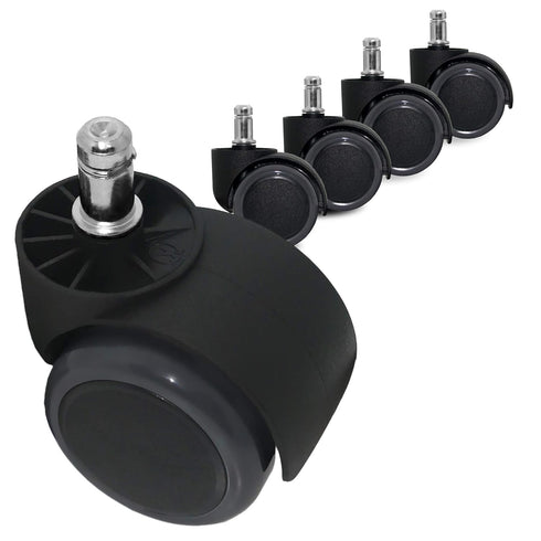 Guildrey Office Chair Caster Wheels, Set of 5, 7/16” Stem Diameter, Easy Install, Protecting Floor Rubber