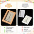 Chivertion 50 Pcs Kraft Paper Greeting Card Storage Box with PVC Window - Bulk Frame Photo Storage Box (5.39 x 7.36 x 1