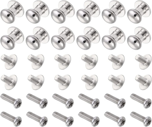 Mini Drawer Pulls, 12Pcs Zinc Alloy Mini Round Head Knobs with Screws for Home Cabinet Drawer Handle, Silver Tone