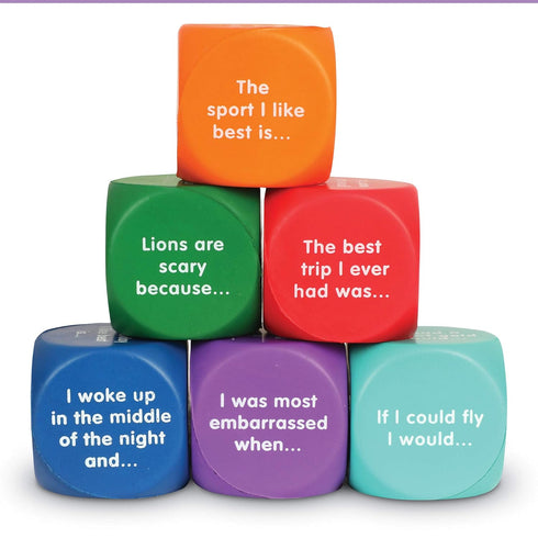 Format: Office Product Learning Resources Writing Prompt Cubes - Story Dice for Classroom Games, Creative Writing