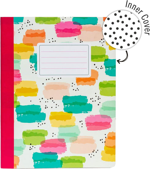 Pukka Pad Carpe Diem Composition Notebooks, 3 Pack, 140 Pages of College Ruled Paper, 9.75 x 7.5in