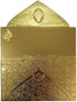 Shagun Envelopes Money Cash Gift 3 Fold Gold Design Envelope (10 piece) for Indian Wedding / Diwali / Birthday / Anniversary