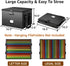 Fireproof Document Box File Organizer, Portable Locking Storage Box with Handle for Important Documents