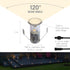 5/8" (15mm) 221124 Armacost Lighting Portico White Recessed Outdoor LED Light