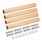 MECCANIXITY Threaded Extension Rod, 3.94" Lamp Pipe with Connector Light Fixture for Pendant