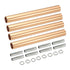 MECCANIXITY Threaded Extension Rod, 3.94" Lamp Pipe with Connector Light Fixture for Pendant