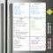 Magnetic Whiteboard for Fridge, Small Dry Erase Board with 4 Markers and 1 Eraser, 23 x 15 Inches
