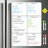 Magnetic Whiteboard for Fridge, Small Dry Erase Board with 4 Markers and 1 Eraser, 23 x 15 Inches