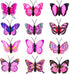 Yalis 12 Pcs Decorative Thumbtacks, Pink Cute Pushpins for Feature Wall, Corkboard, Photo Wall