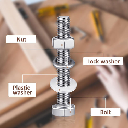 8 Pcs 304 Stainless Steel U Channel Sign Post Attachment Kit, Mounting Hardware for Road Sign with Bolts and Nuts